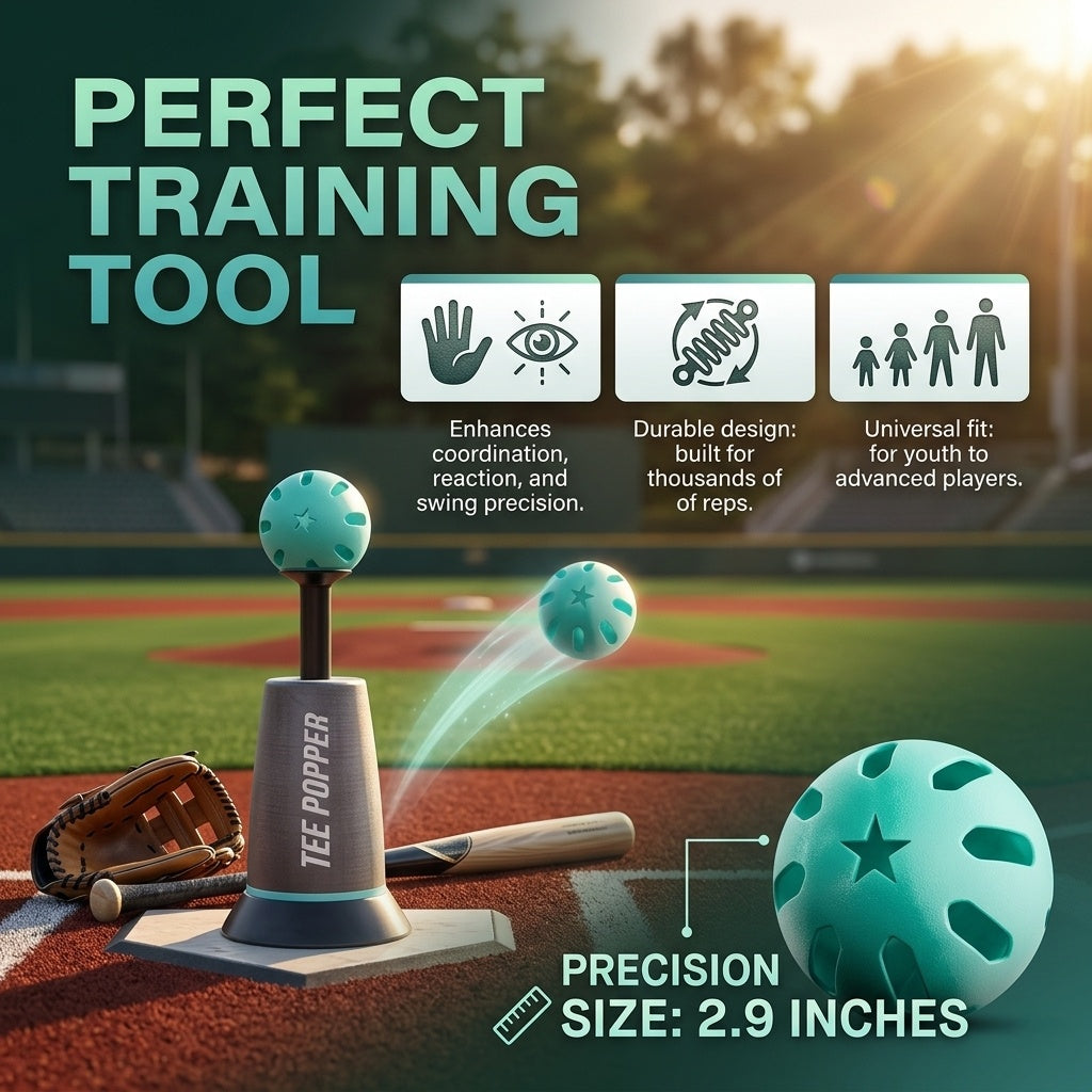 Popper Sports™ BaseBall Tee Popper
